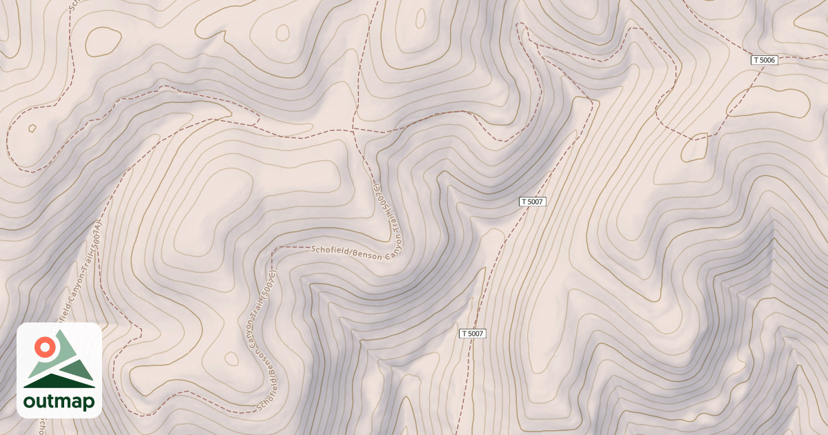 Map of SCHOFIELD/BENSON CYN