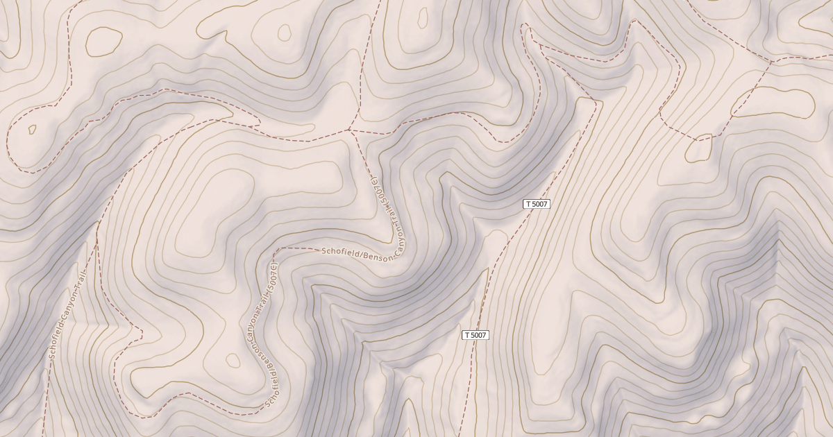 Map preview of SCHOFIELD/BENSON CYN
