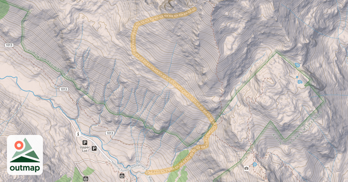 Map of Snoqualmie Mountain Ski Tour