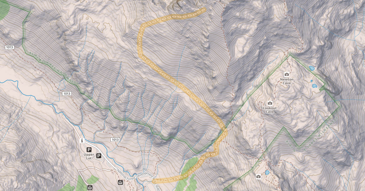 Map preview of Snoqualmie Mountain Ski Tour