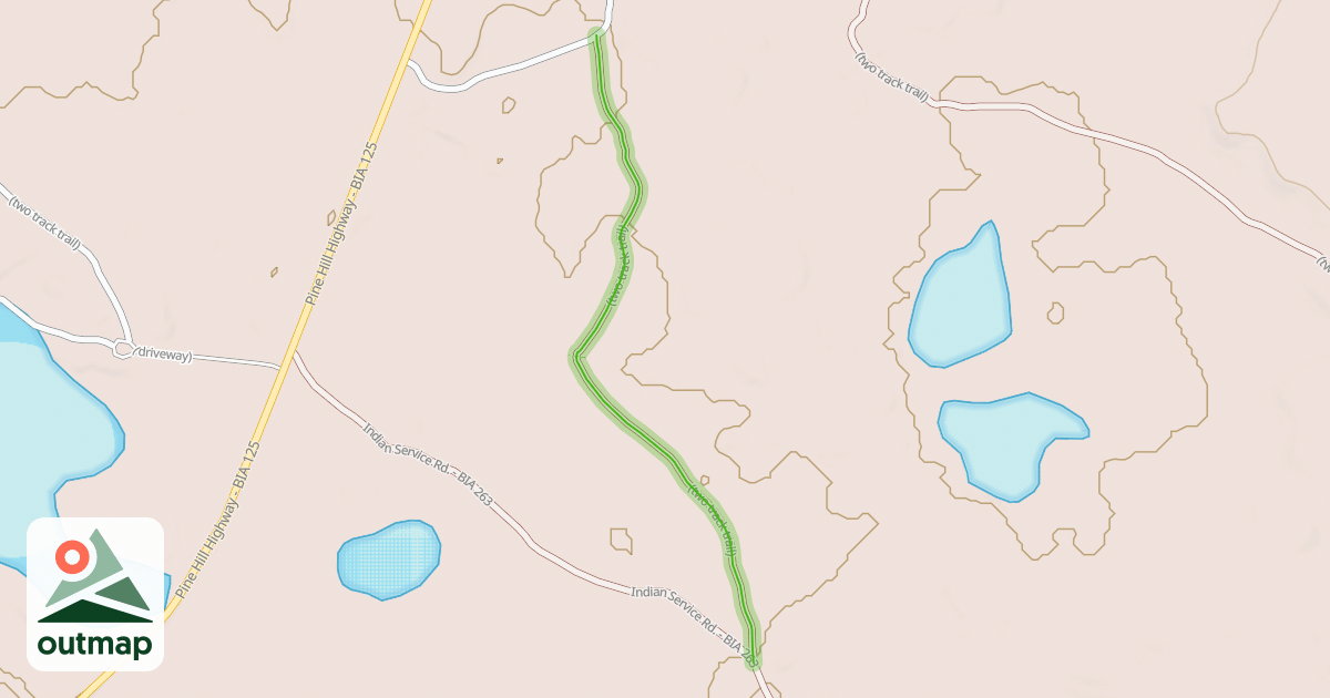 Map of (two track trail)