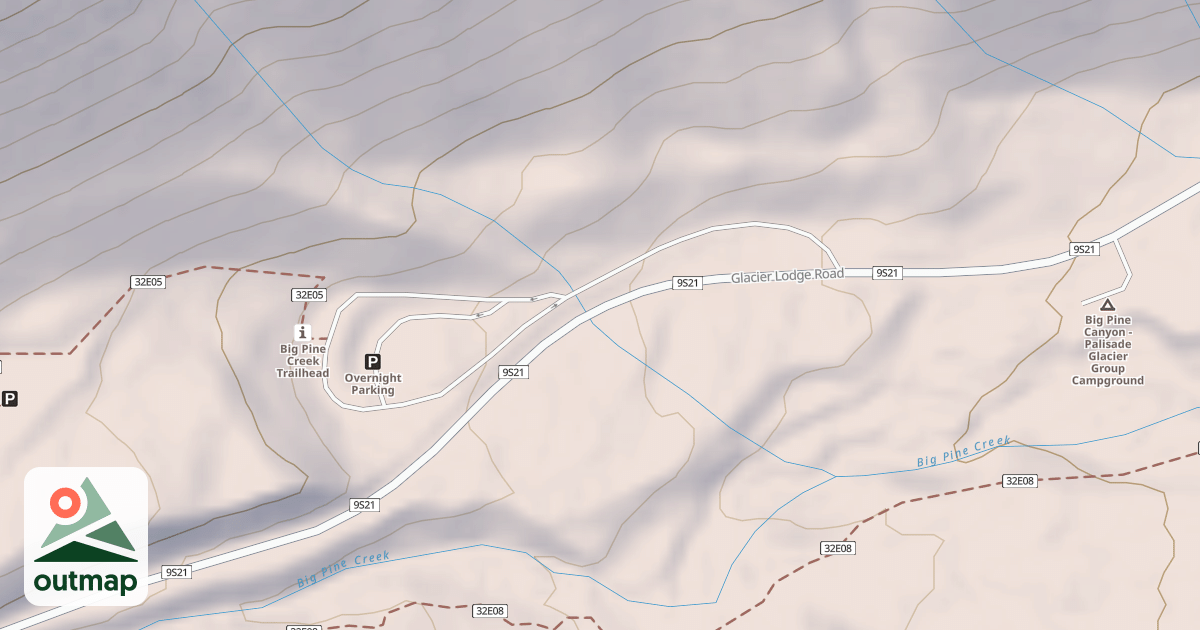 Map of BIG PINE TH PKING Q-071