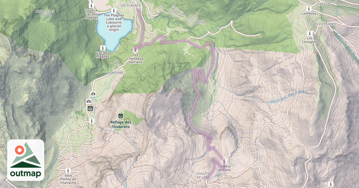 Map of Chemin de Lens