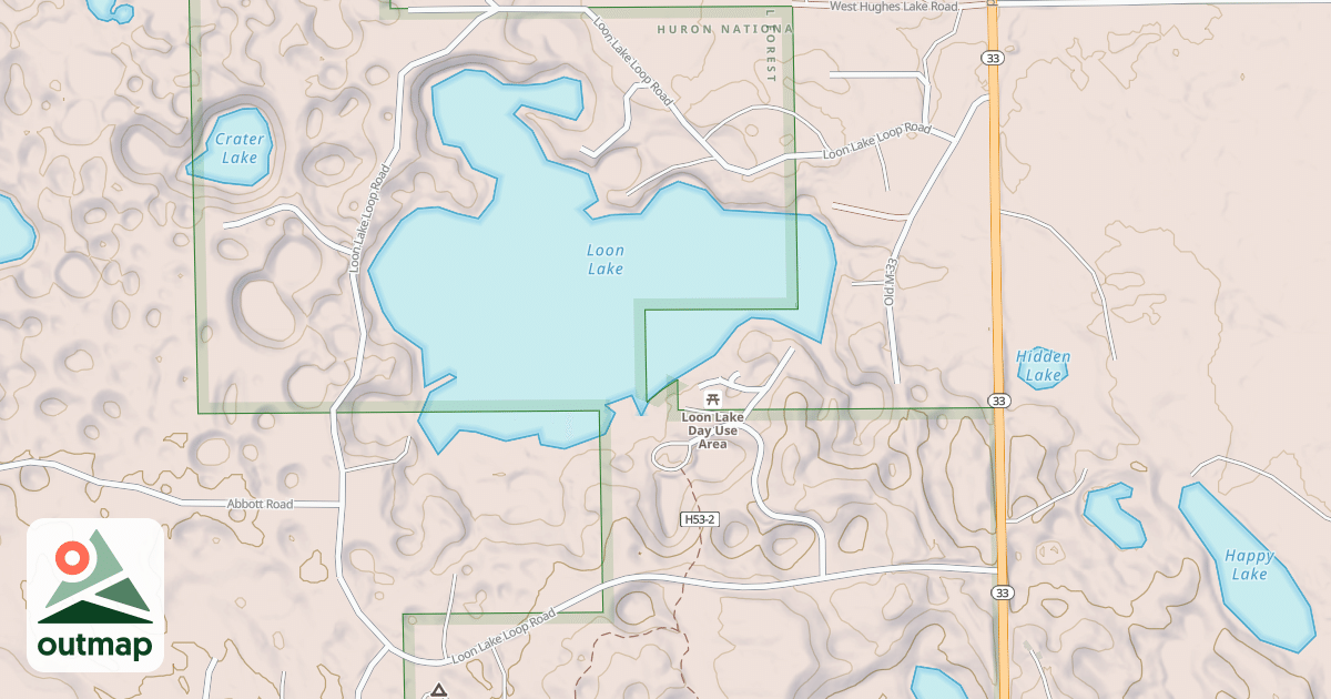 Map of LOON LAKE LOOP