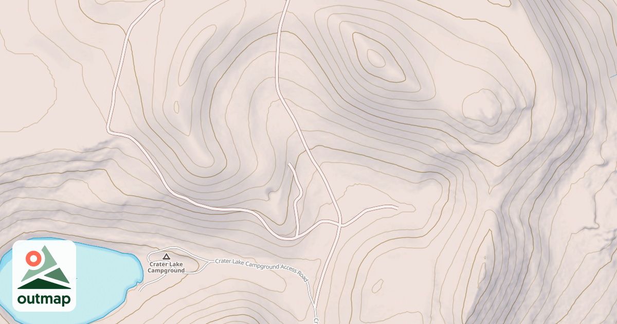 Map of CRATER LAKE NORTH