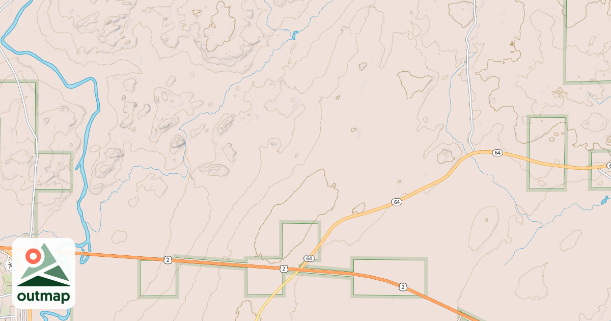 Map of Bessemer Snowmobile #1