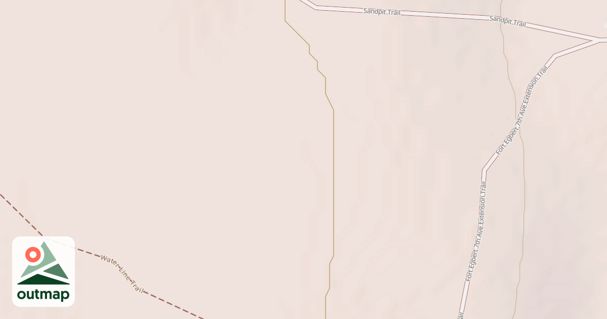 Map of Fort Egbert Water Line Trail