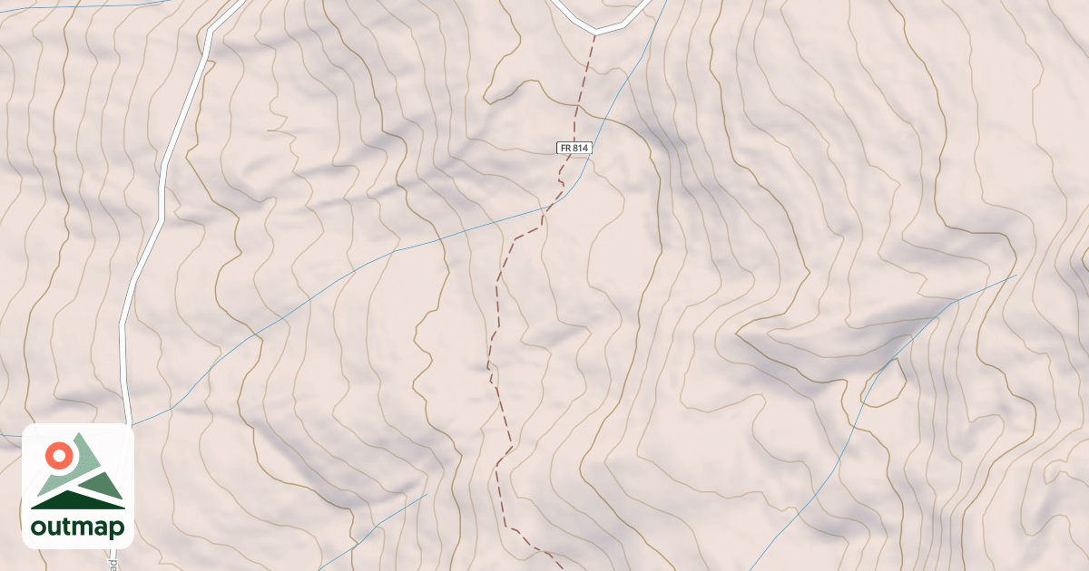 Map of Dark Canyon