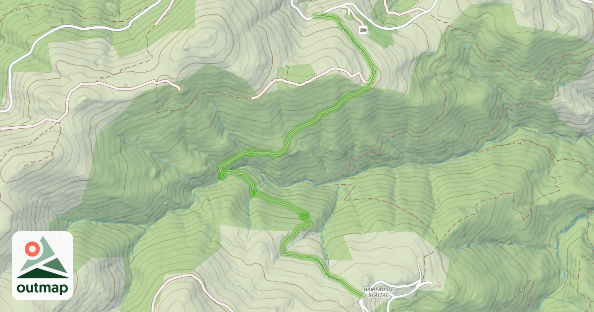 Map of Chemin de Blaizac