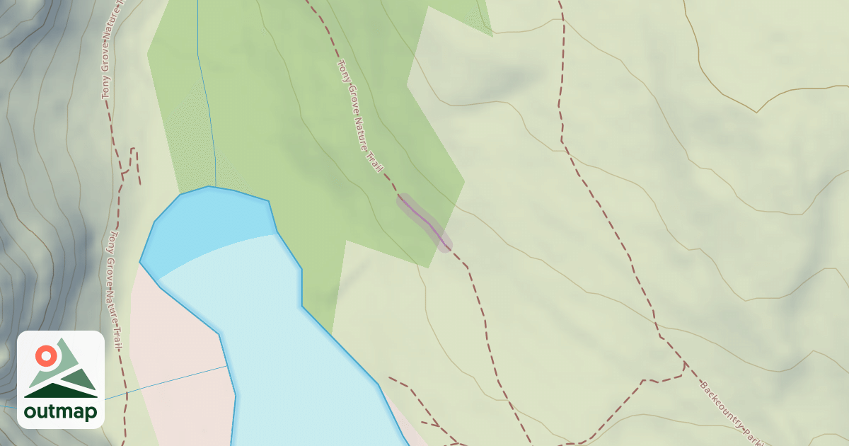 Map of Tony Grove Nature Trail