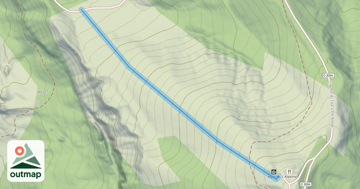 Map of Alpette