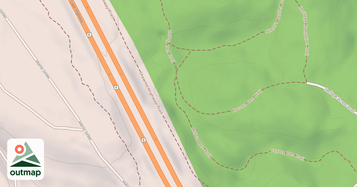 Map of Coyote Den Trail