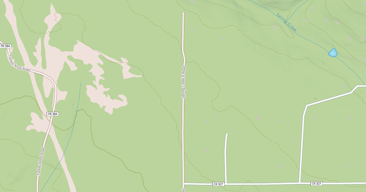 Map preview of SPRING CRK A