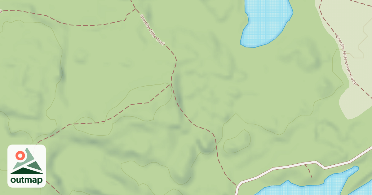 Map of Granite Hills Trail (Lower Loop)