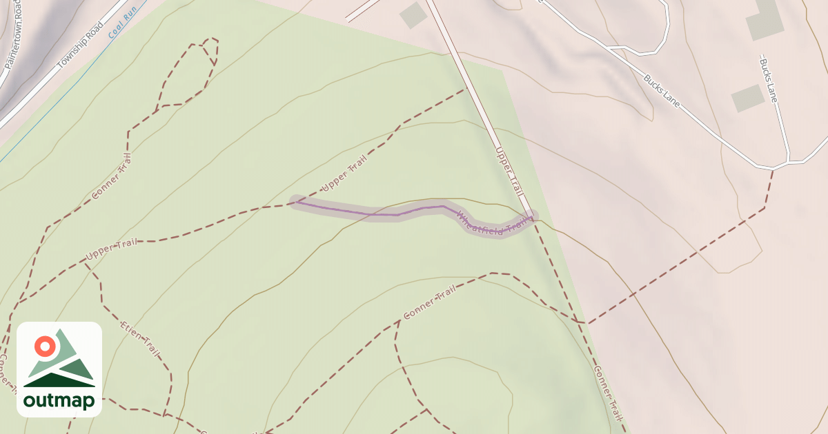 Map of Wheatfield Trail