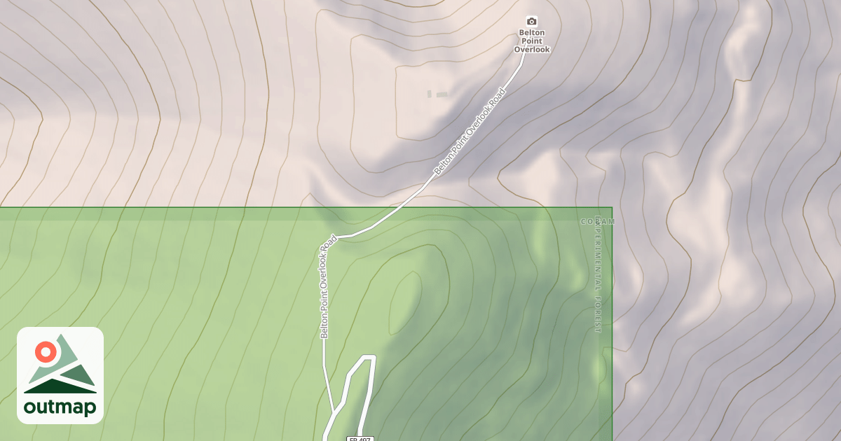 Map of BELTON POINT OVERLOOK