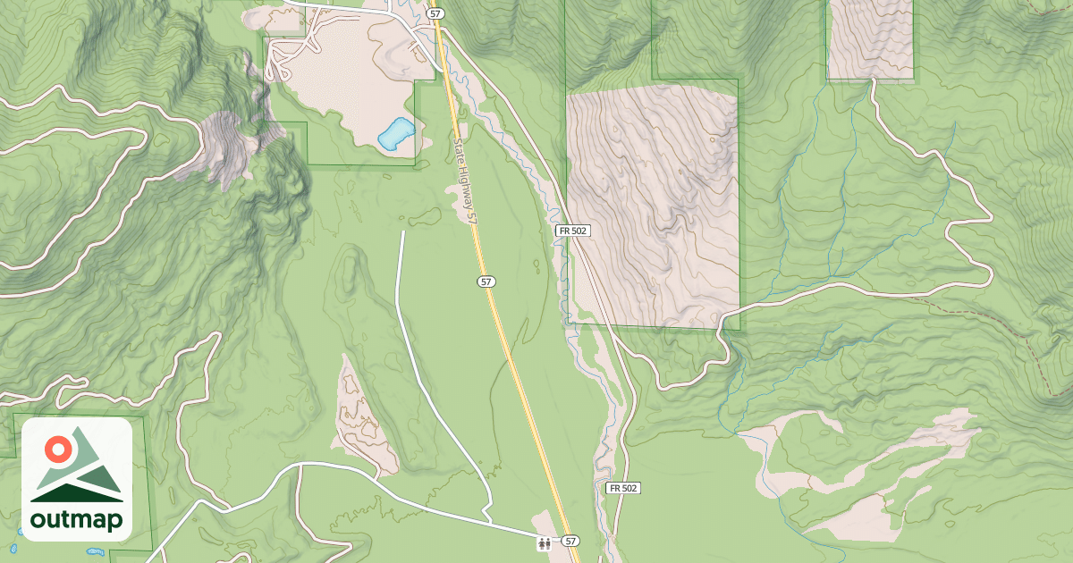 Map of HAZARD CREEK