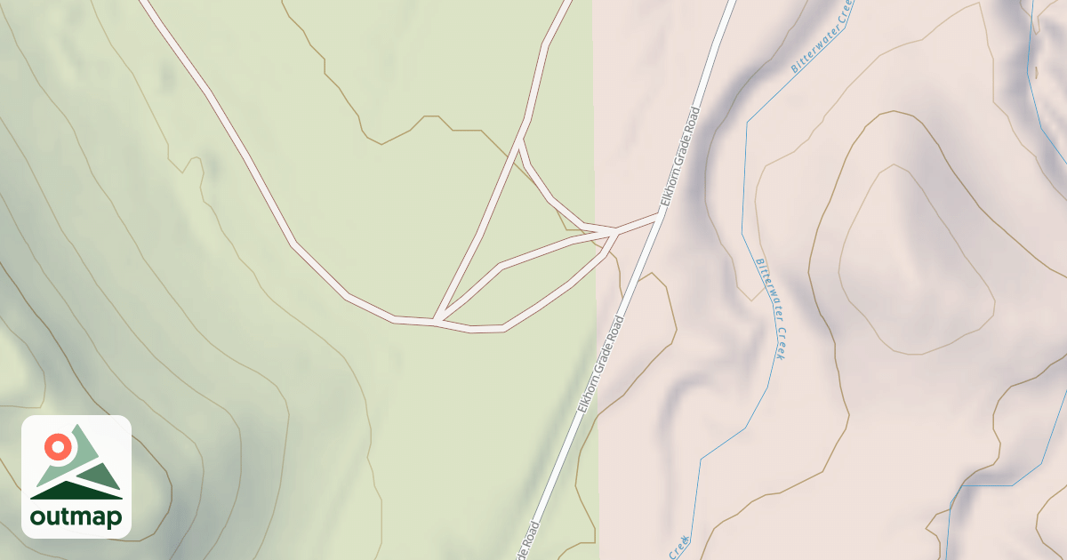 Map of 16052: Bitterwater Creek  Spur 00.0  Seg 1