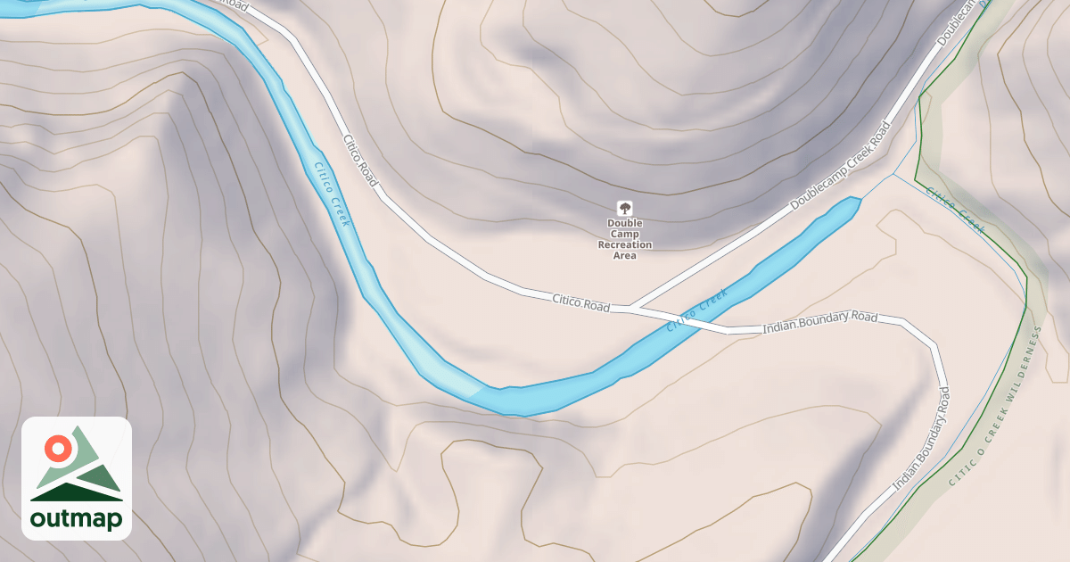 Map of DOUBLECAMP REC.AREA
