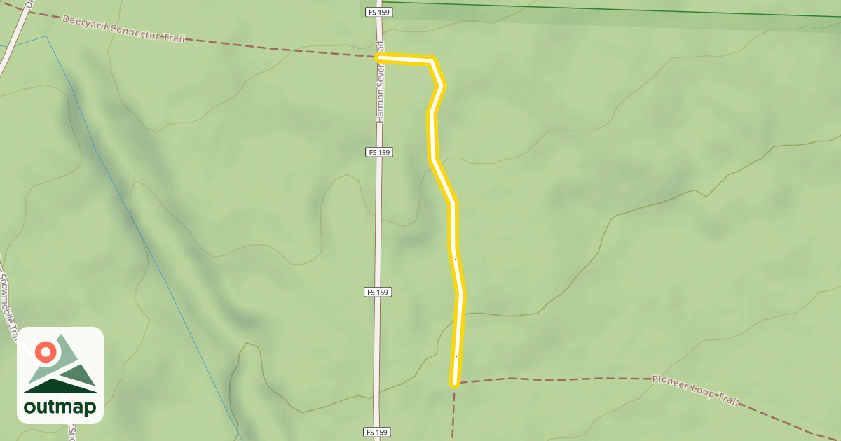 Map of Deeryard Connector Trail