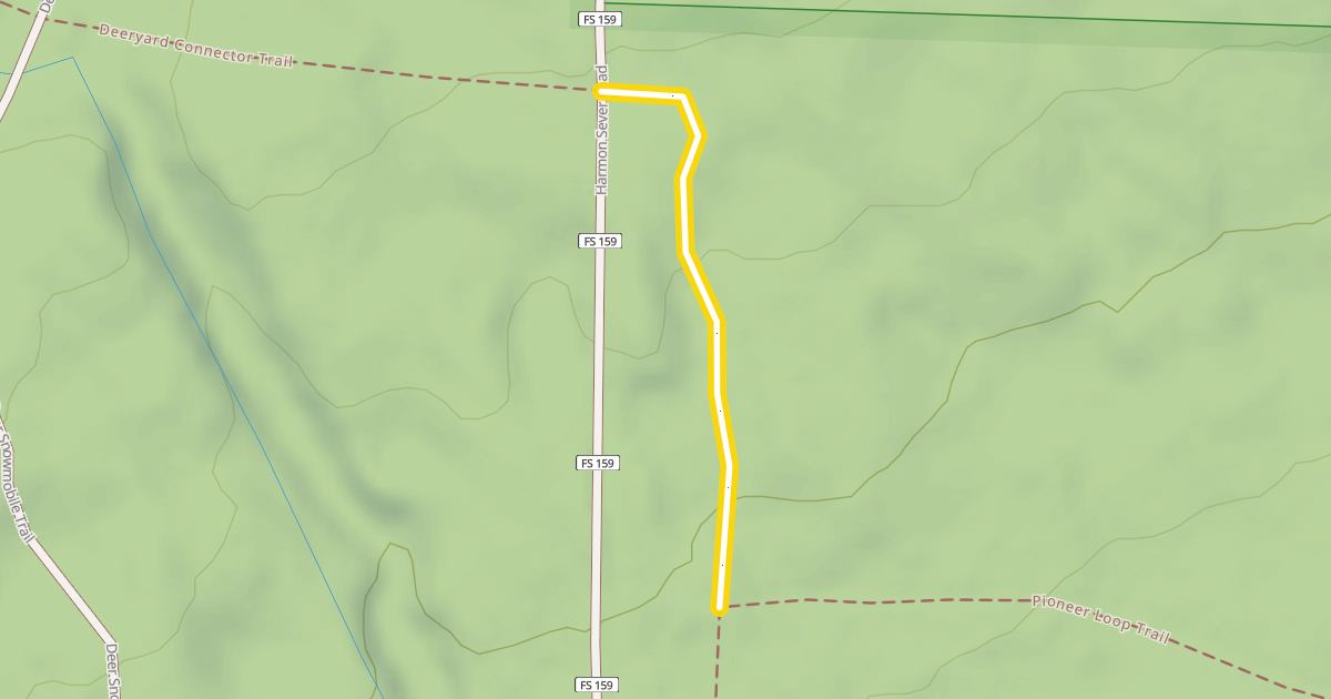 Map preview of Deeryard Connector Trail