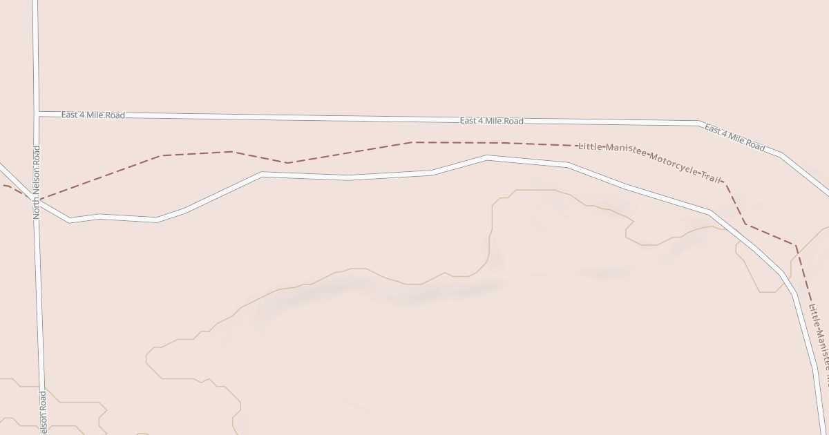 Map preview of Little Manistee Motorcycle Trail