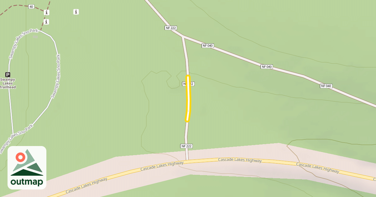 Map of Forest Road 4600-222