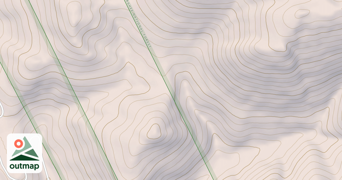 Map of Middle-South Sulphur Canyon