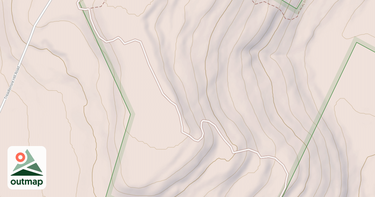 Map of Cotton Hill Snowmobile Trail
