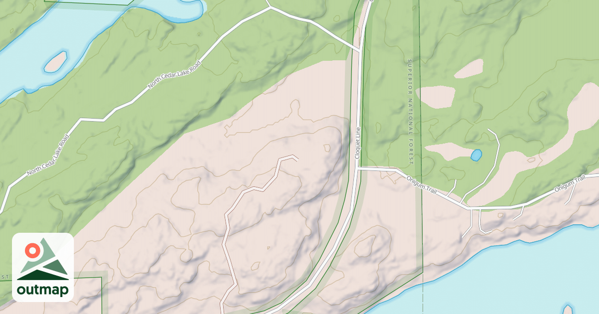 Map of Fall-Cedar Winter