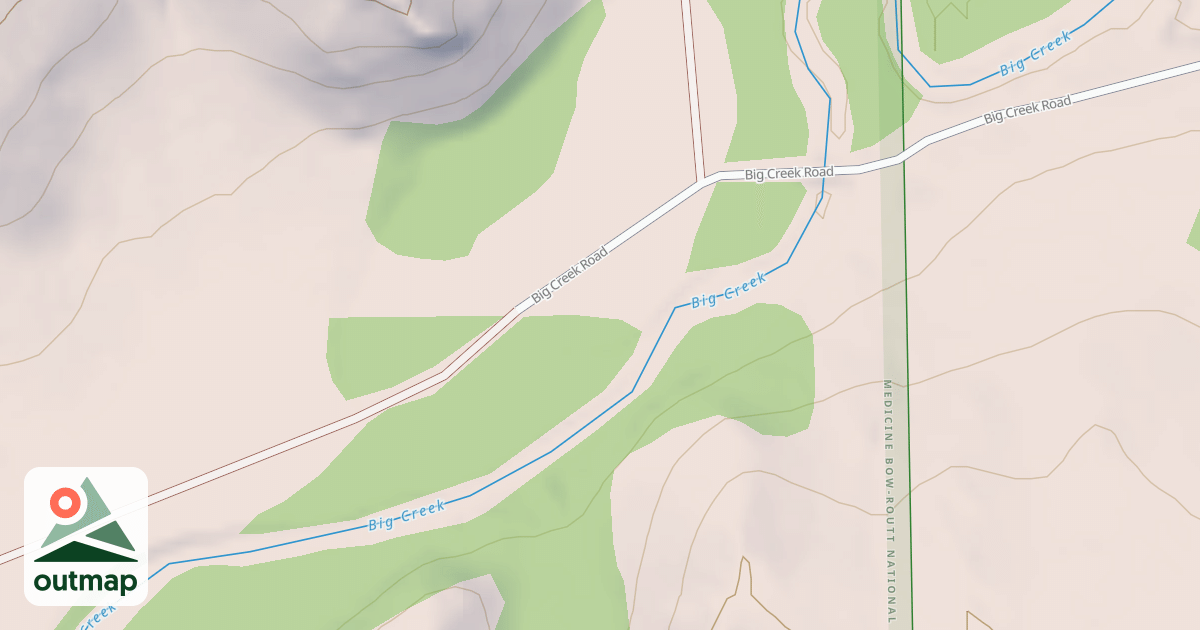 Map of BIG CREEK GUARD STATION