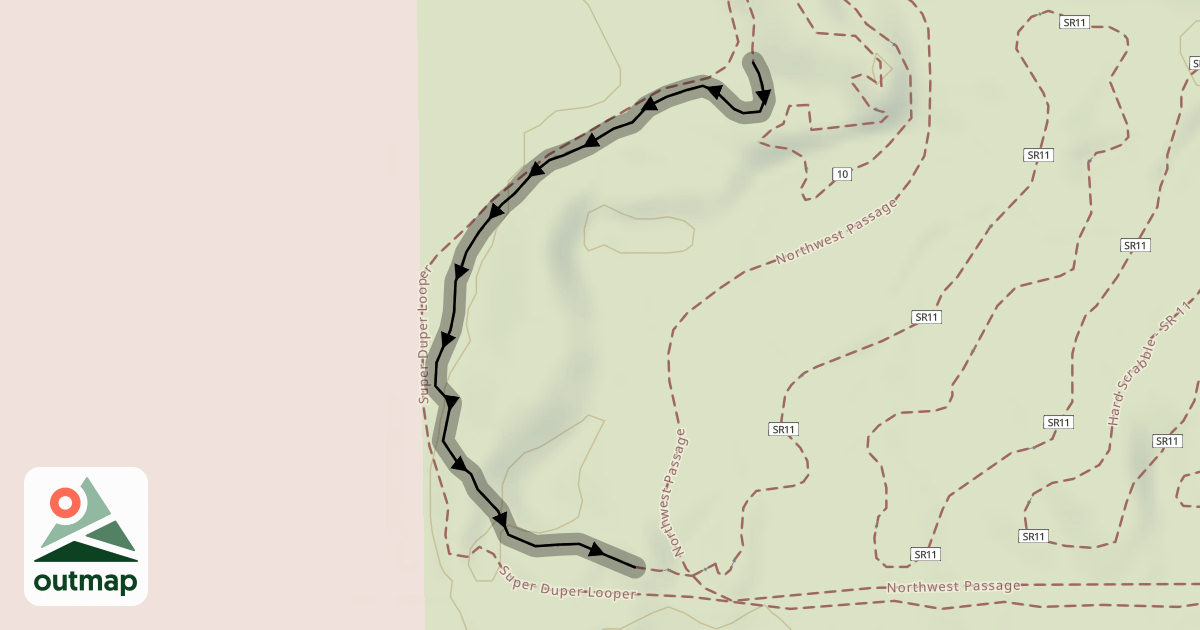 Map of Hard Scrabble - SR 10