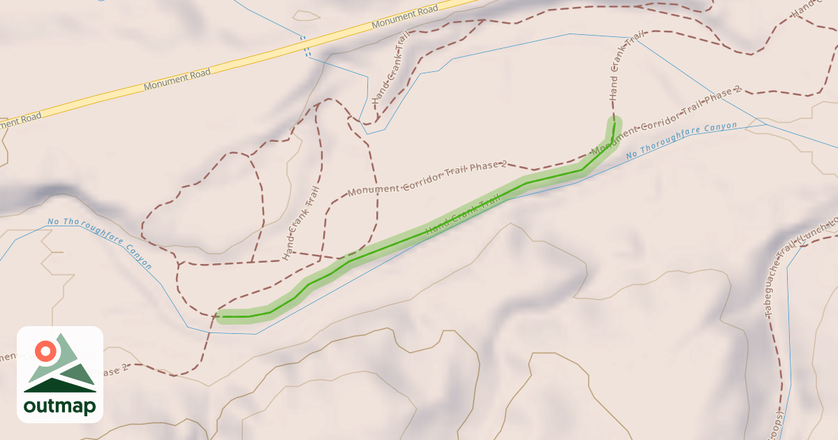 Map of Hand Crank Trail