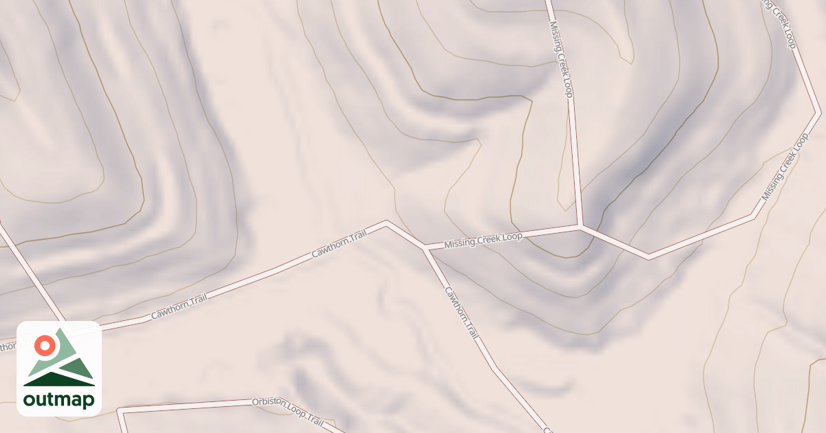 Map of Missing Creek Connector
