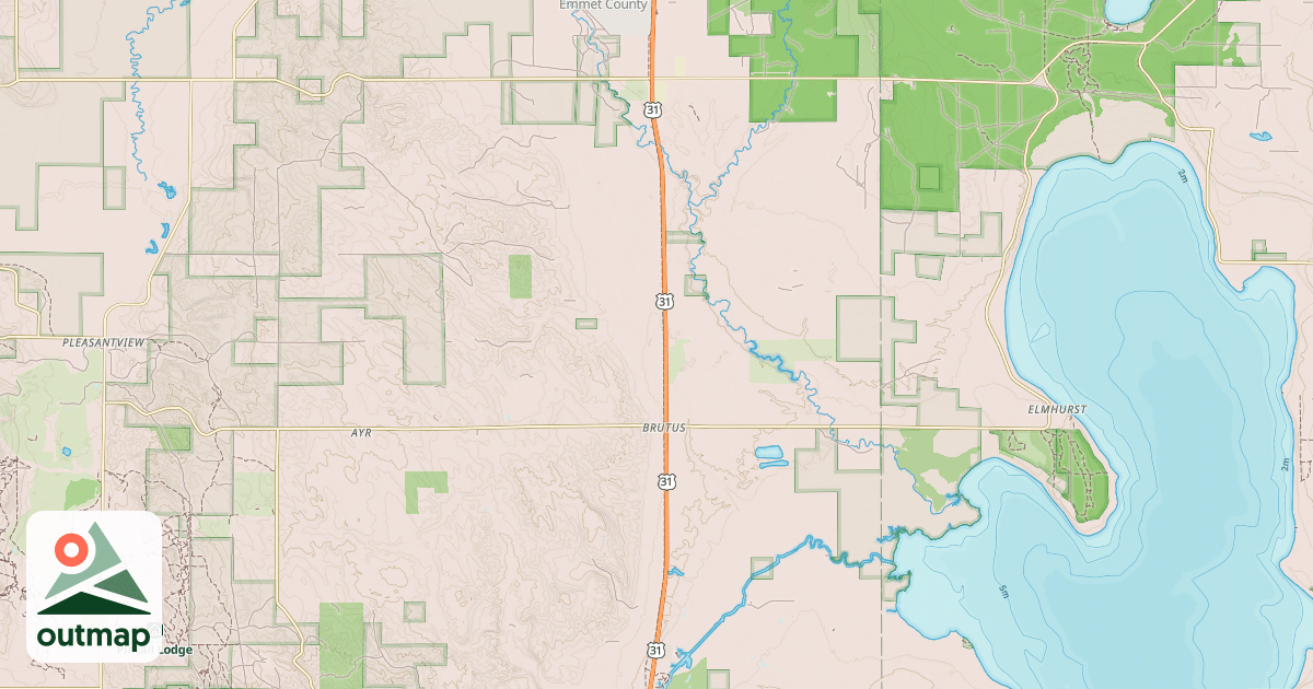 Map of North Western State Trail