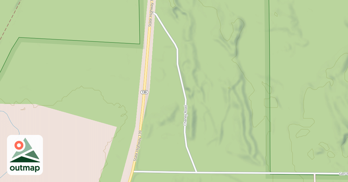 Map of CHANEY ROAD