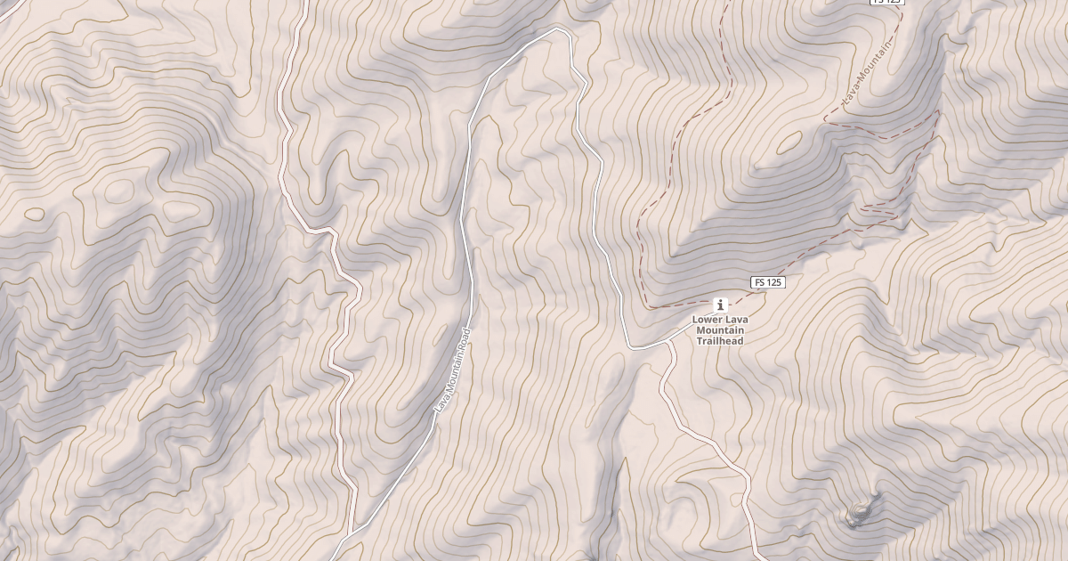 Map preview of LAVA MOUNTAIN