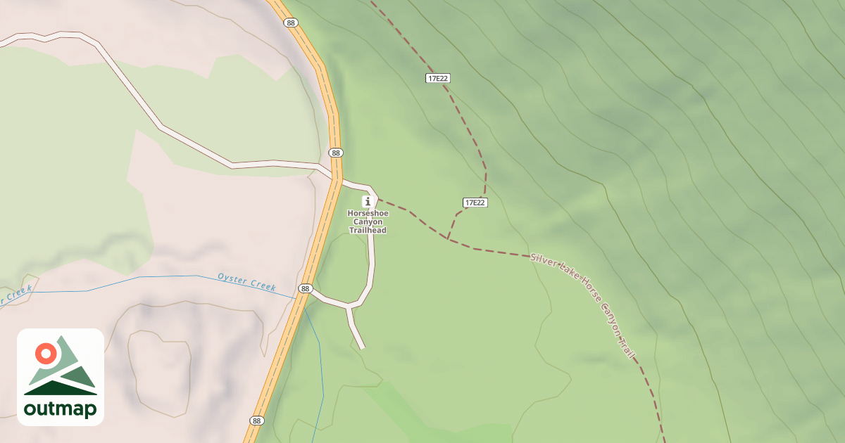Map of Silver Lake - Horse Canyon