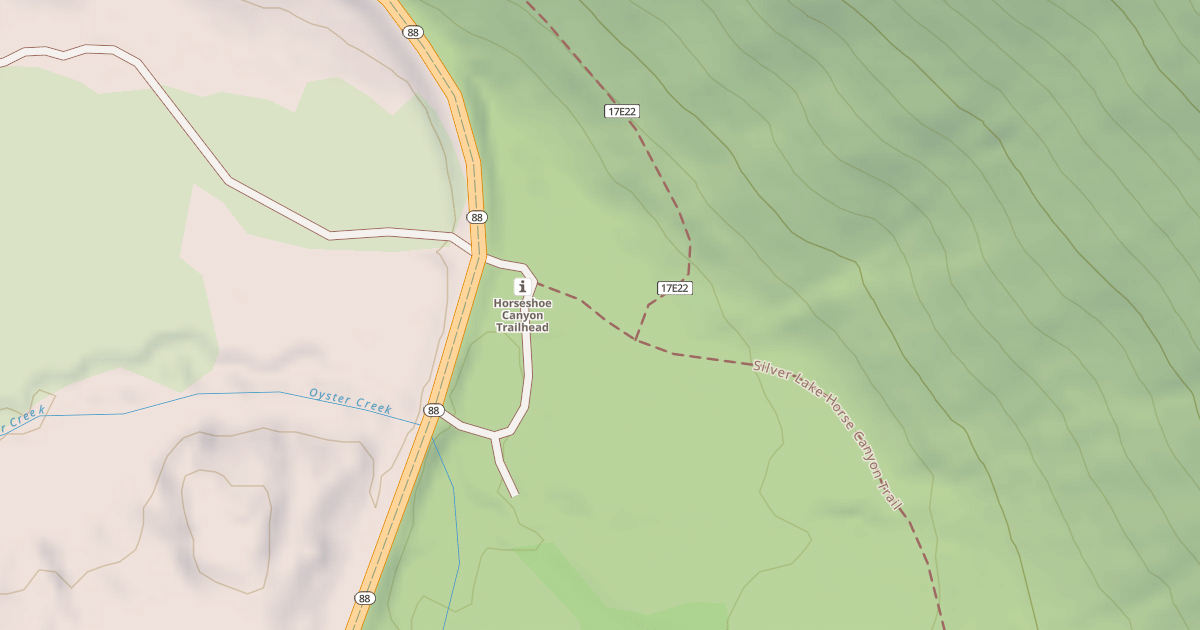 Map preview of Silver Lake - Horse Canyon