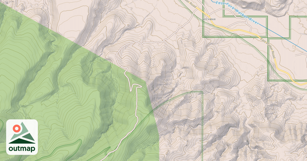 Map of WICHMAN CANYON ROAD in Lyon