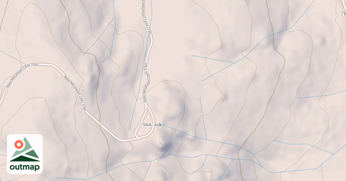 Map of BALD MOUNTAIN T7