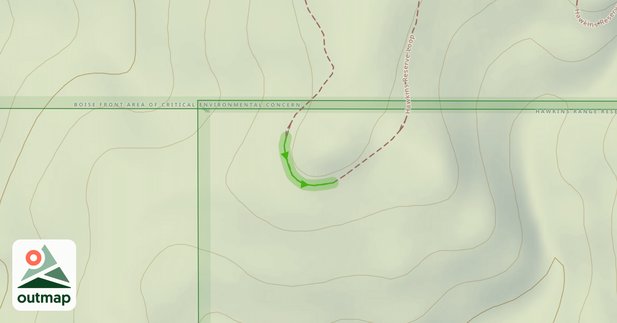 Map of Hawkins Reserve Loop