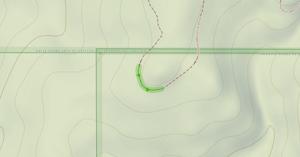 Map preview of Hawkins Reserve Loop