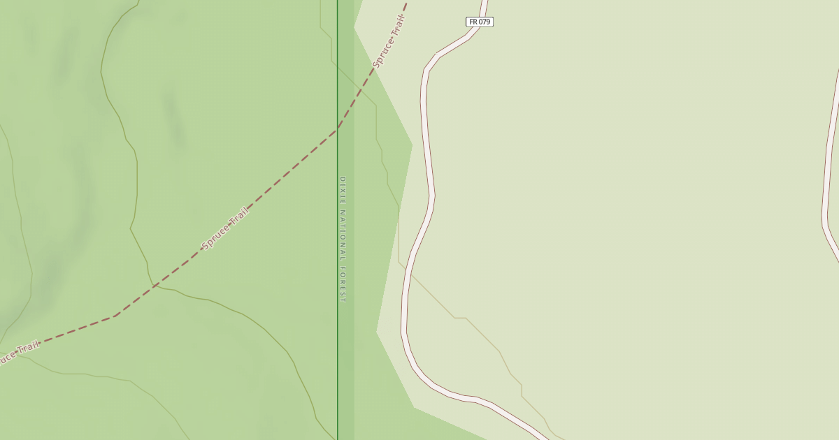 Map preview of USFS National Forest System Roads {41FBFDD5-24B6-424F-9D77-21675D267F32}