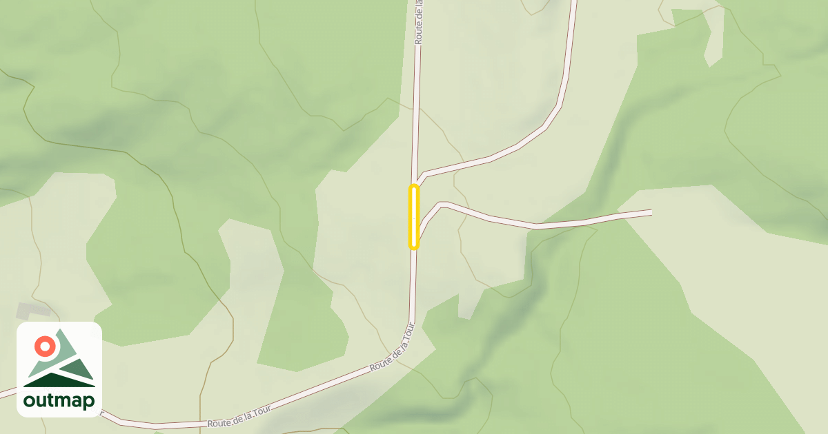 Map of Route de la Tour