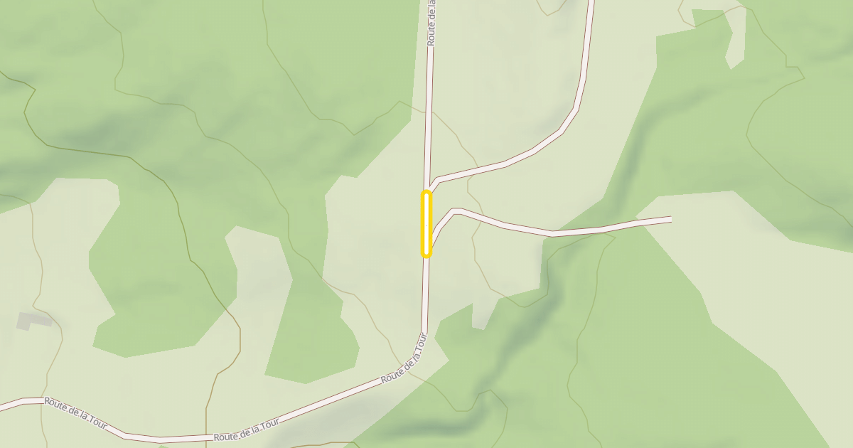 Map preview of Route de la Tour