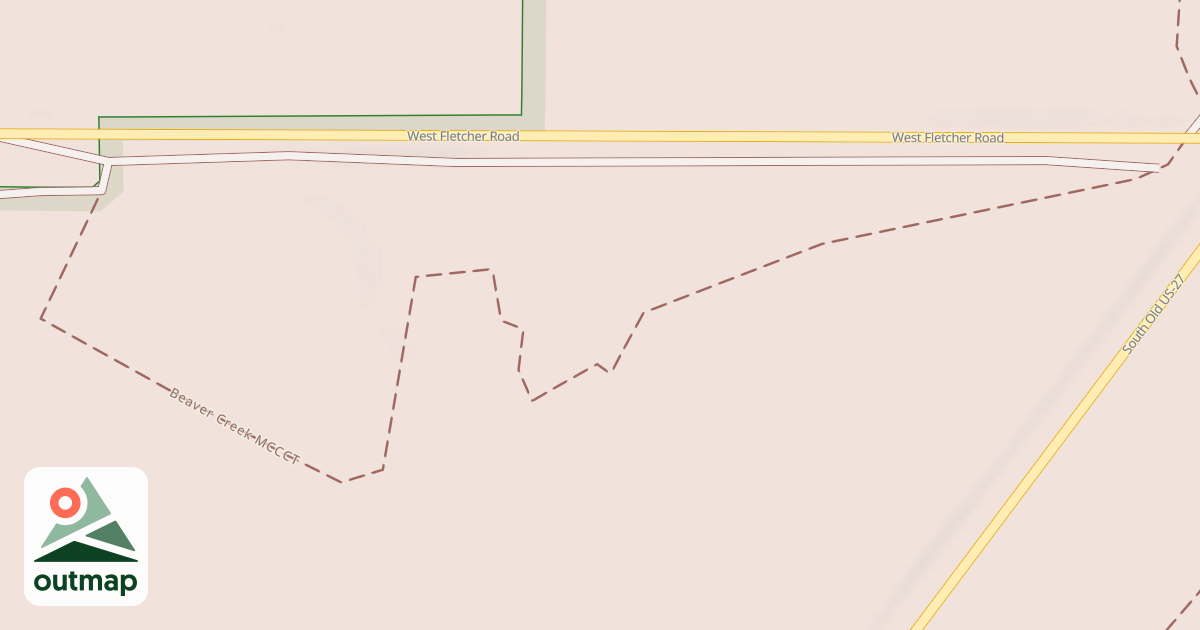 Map of Beaver Creek Trail Mccct