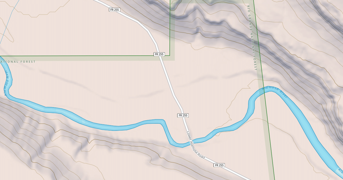 Map preview of LOWER ALAMOSA