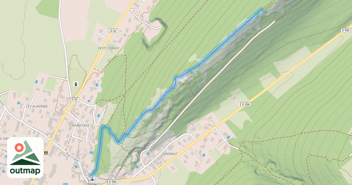 Map of Chemin de la Tour