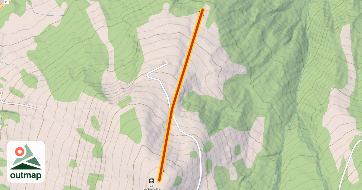 Map of La Mossette